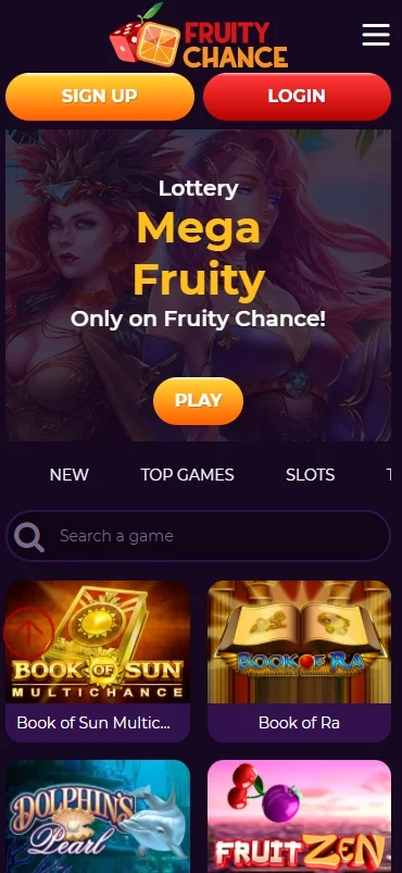 Fruity Chance Casino mobile