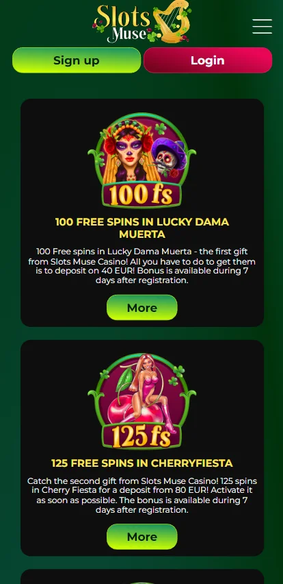 Slots Muse mobile casino online